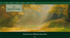 Desktop Screenshot of forestparkcemetery.com