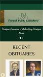 Mobile Screenshot of forestparkcemetery.com